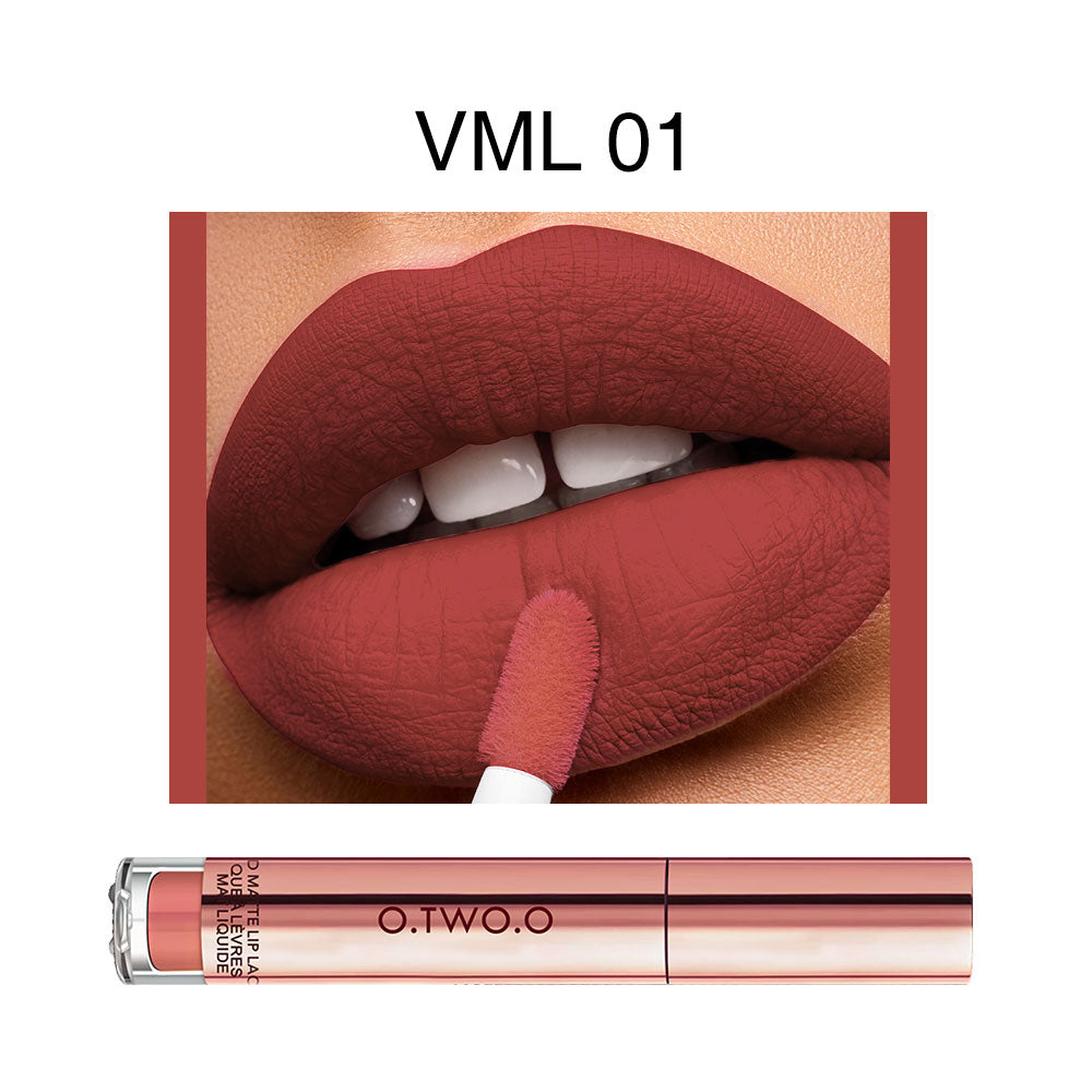 O.TWO.O Velvet Matte Liquid Lipstick Copper Packing