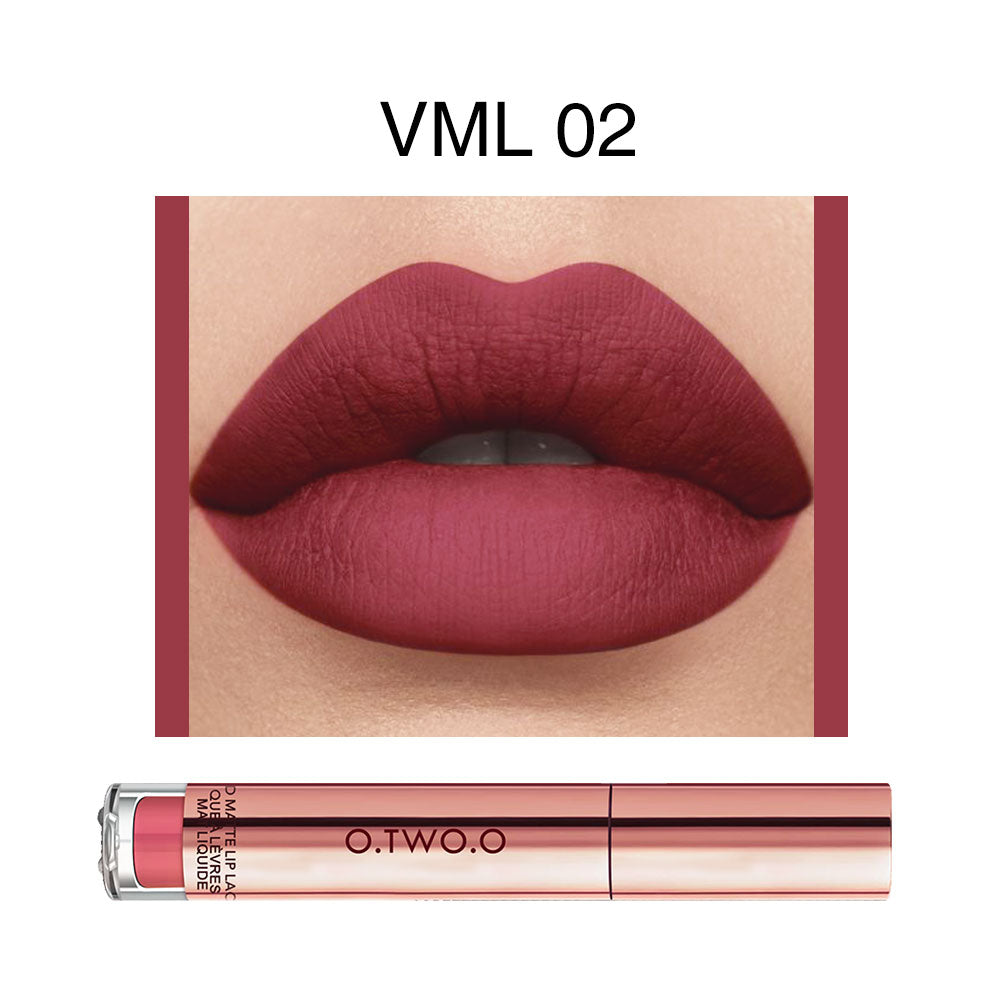 O.TWO.O Velvet Matte Liquid Lipstick Copper Packing