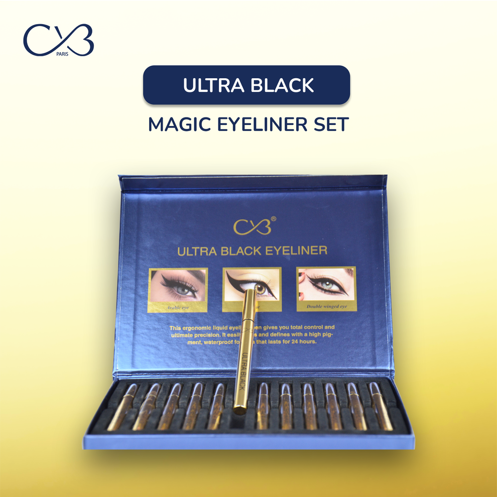 CVB Paris Ultra Black Eyeliner 2g Smooth Eyeliner, Waterproof Eyeliner