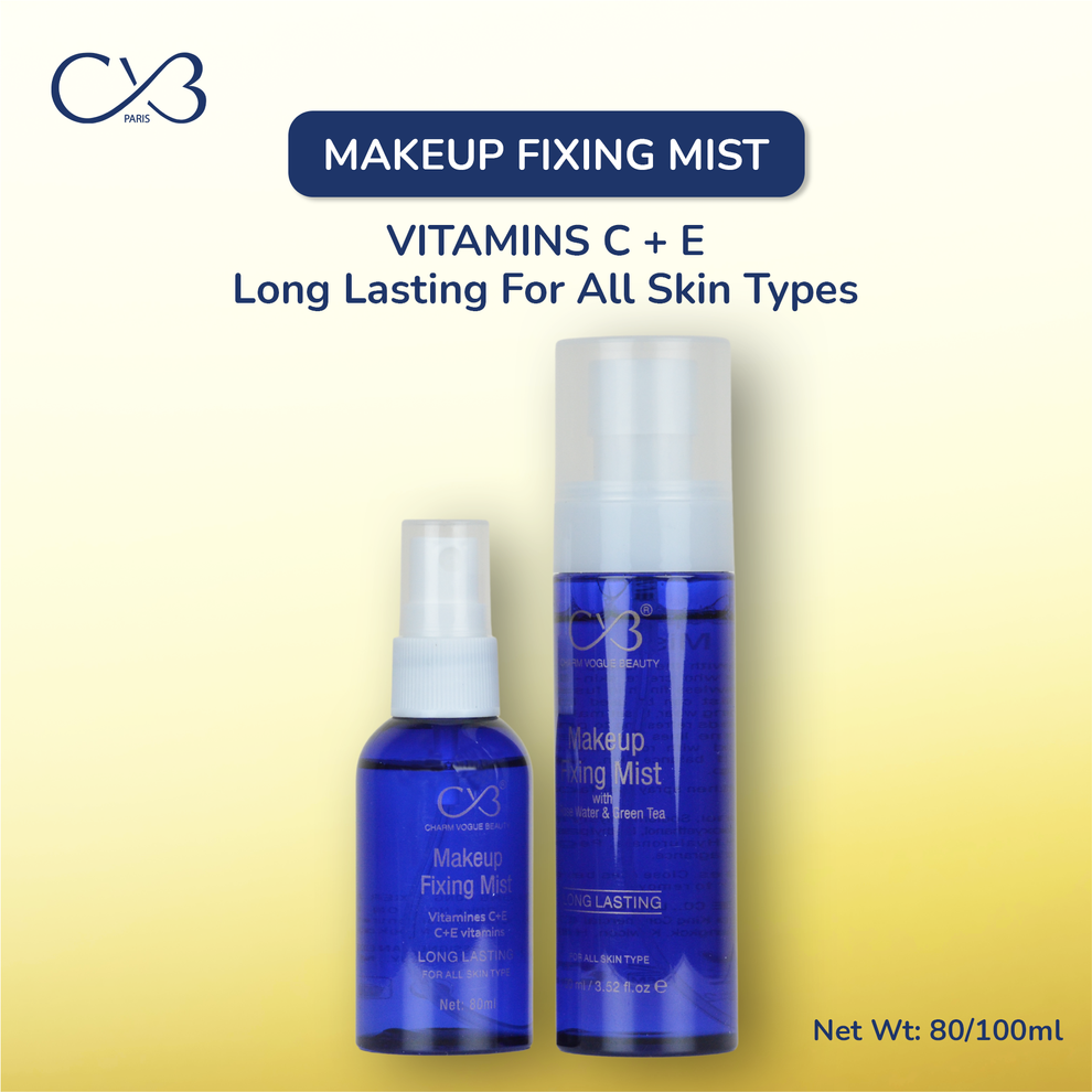 CVB Paris Makeup Fixing Mist Makeup Fixing Spray With Rose Water and Green Tea Extract- 100ml 80ml