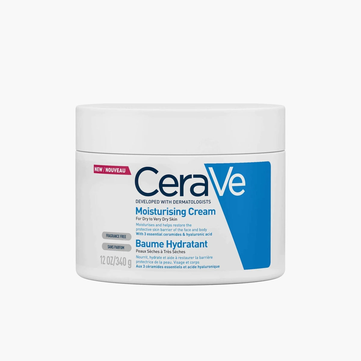 CeraVe Moisturising Cream For Dry To Very Dry Skin 340g