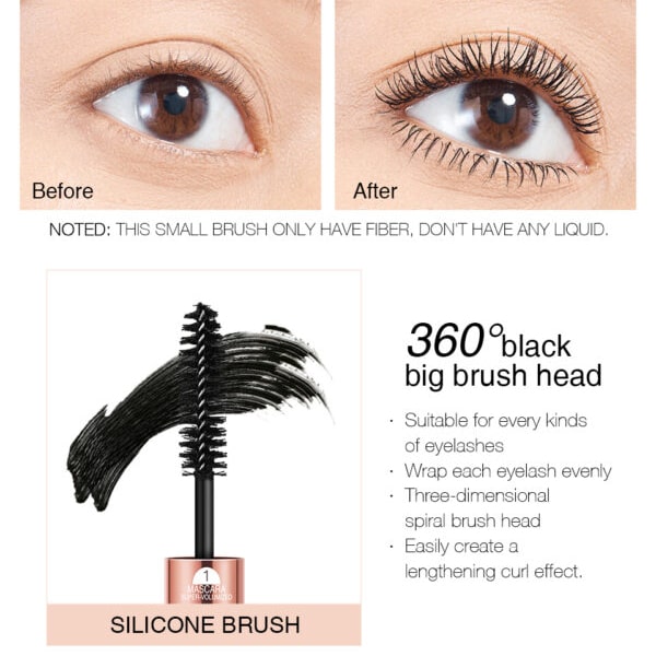 O.TWO.O 2 IN 1 Miracle Fiber Mascara