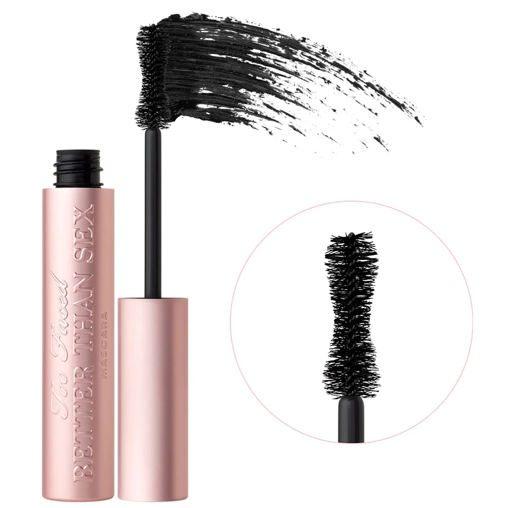 Too Faced Better Than Sex Volumizing Mascara
Dramatically Fuller, Longer Lashes
NET WT. 0.27 OZ. / 8.0 mL