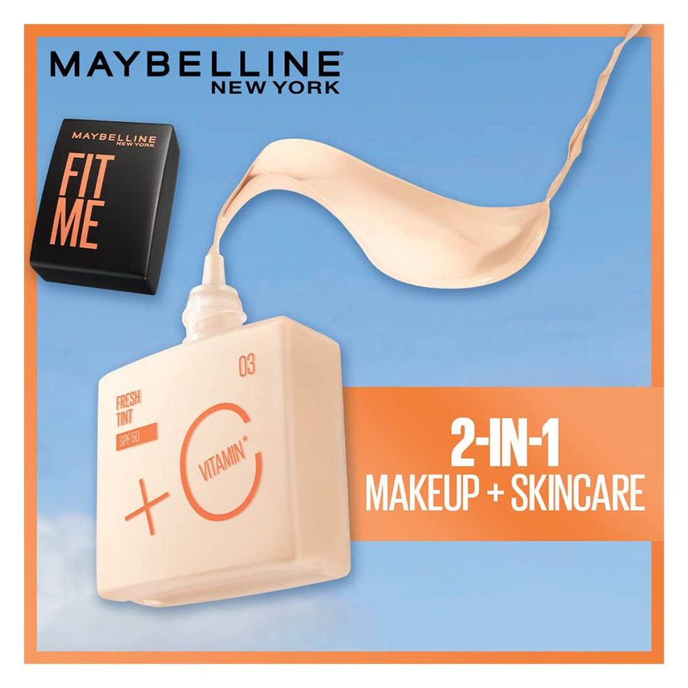 Maybelline Fit Me Fresh Tint Vit C + Spf 50- 30Ml Shade 03