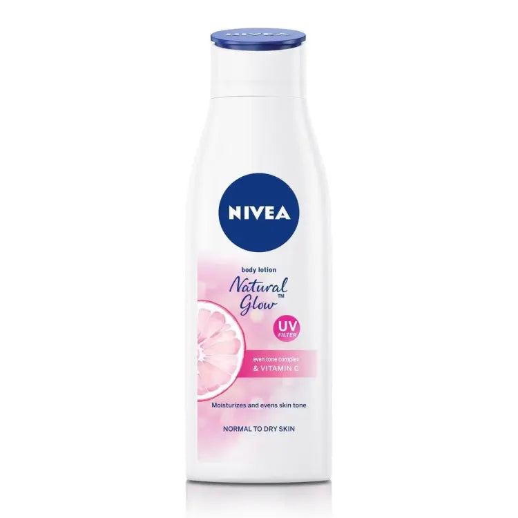 NIVEA Natural Glow Body Lotion, Liquorice & Berry, All Skin Types, 250ml