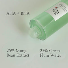 Beauty of Joseon Green Plum Refreshing Toner : AHA + BHA