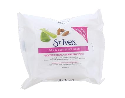 STIVES FACIAL CLEANSING WIPES DRY & SENSITIVE SKIN 35'S