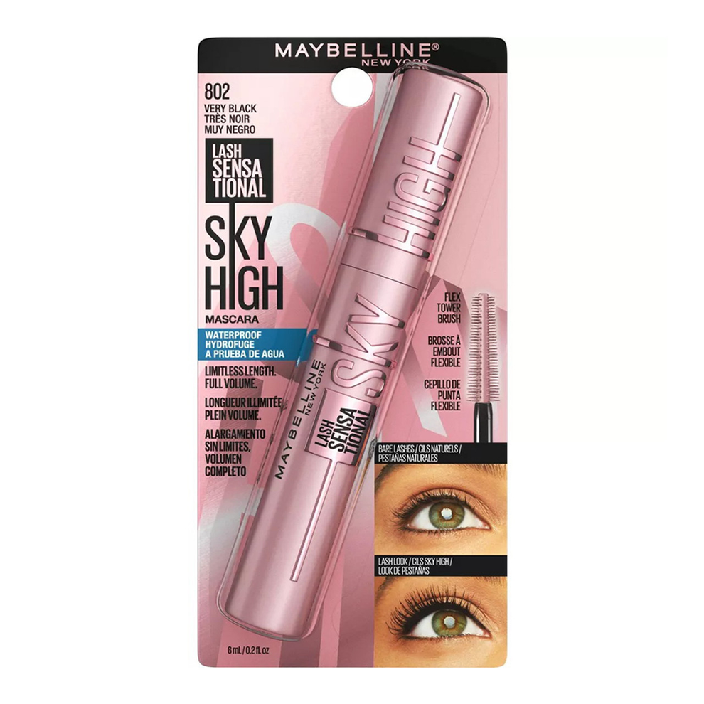 Maybelline New York Lash Sensational Waterproof Sky High Mascara - 01 Very Black/Noir