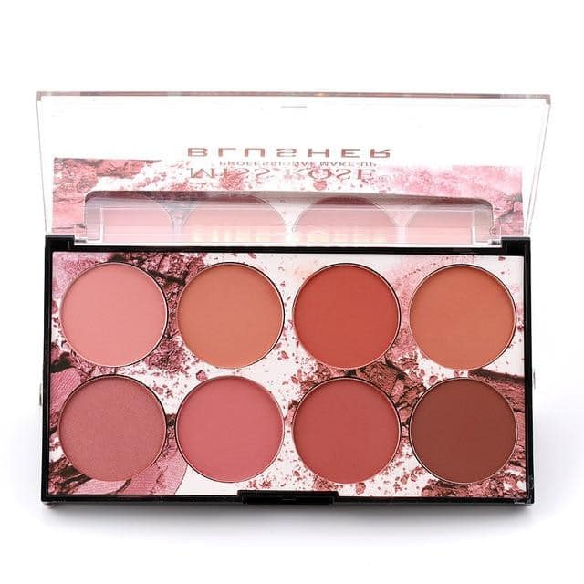 8 Color MISS ROSE Blush Palette