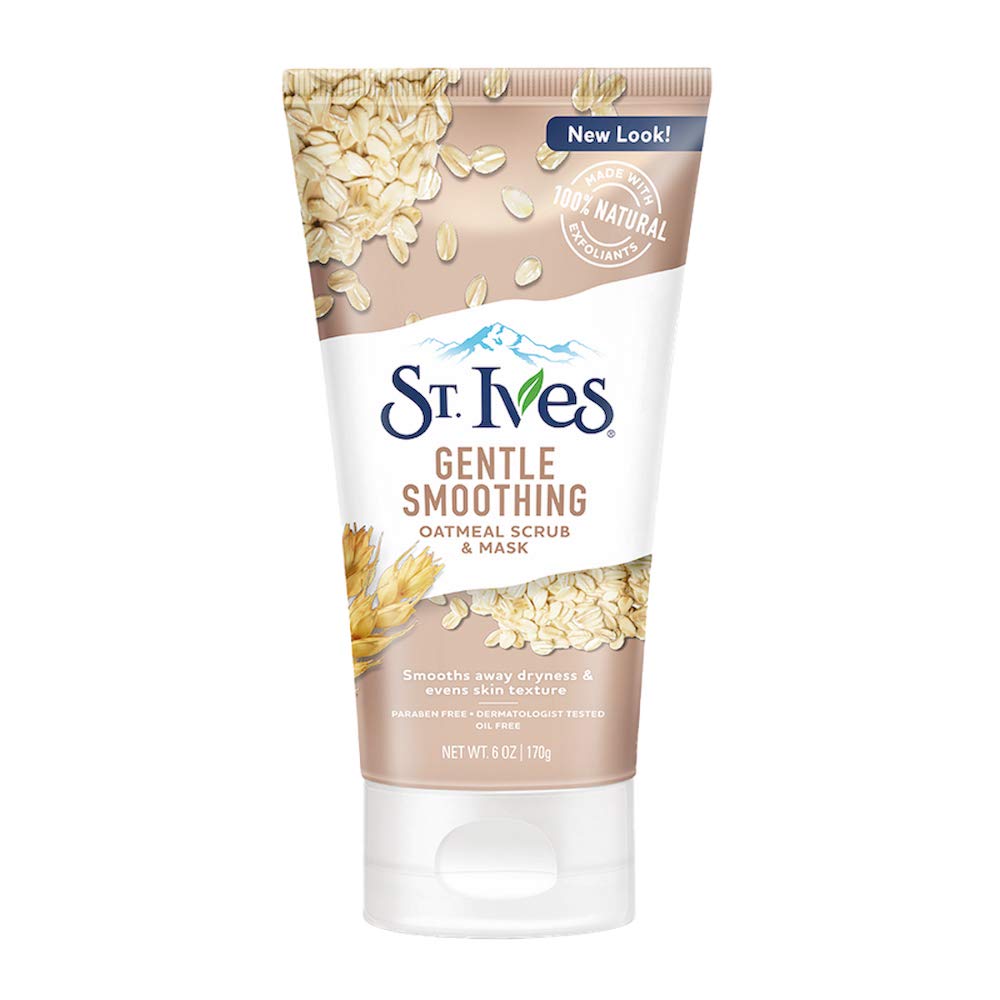 Stlives Face Mask Gentle Smoothing Oatmeal Scrub Mask 6Oz/ 170G