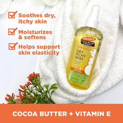 Palmers
Cocoa Butter Formula with Vitamin E, Soothing Oil for Dry Itchy Skin, 5.1 fl oz (150 ml)