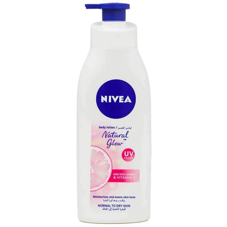 NIVEA Natural Glow Body Lotion, Liquorice & Berry, All Skin Types, 400mlLow