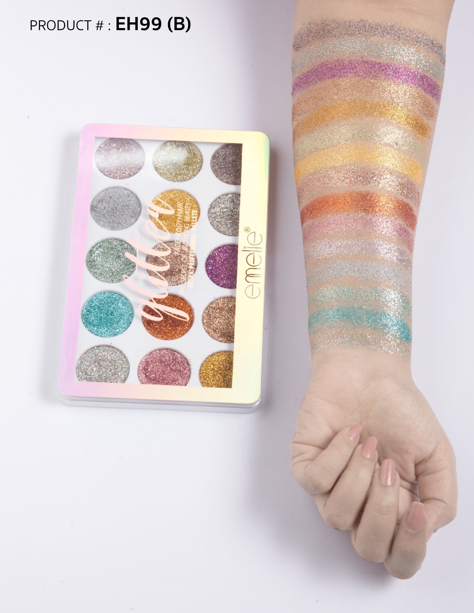 Emelie 15 Colour Glitter Kit