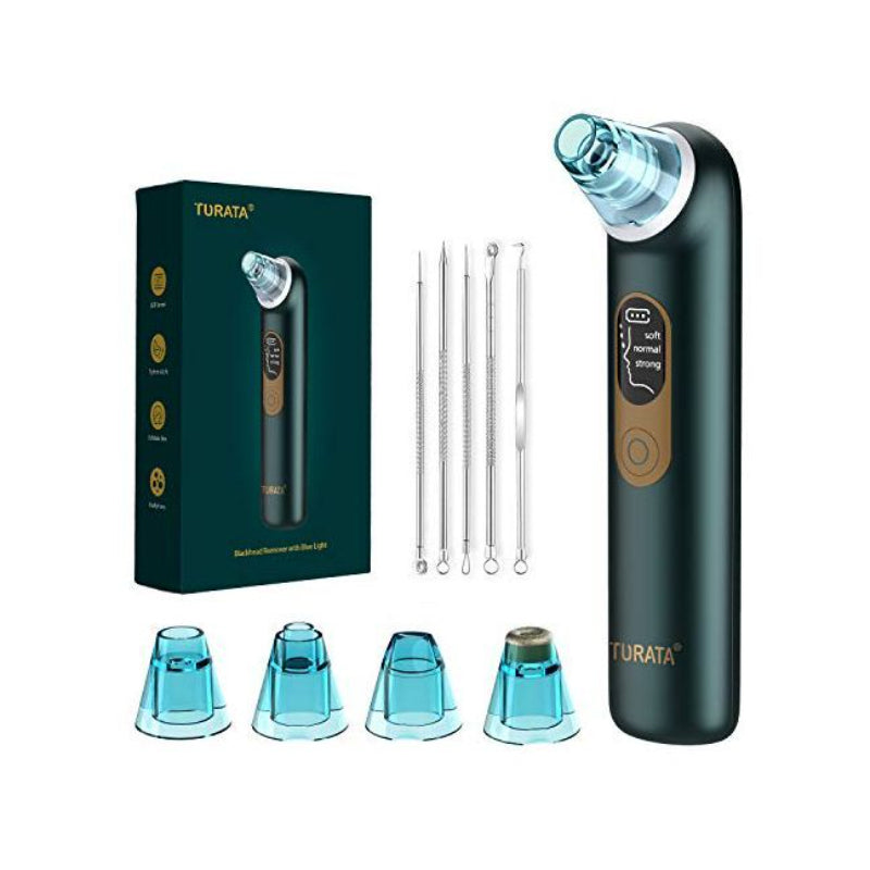 Turata USB Rechargeable Blackhead Remover Advanced Pore Vacuum With 3 Different Suction Levels