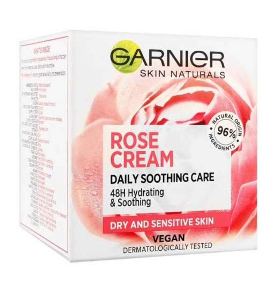 Garnier Skin Naturals Daily Soothing Care Vegan Rose Cream