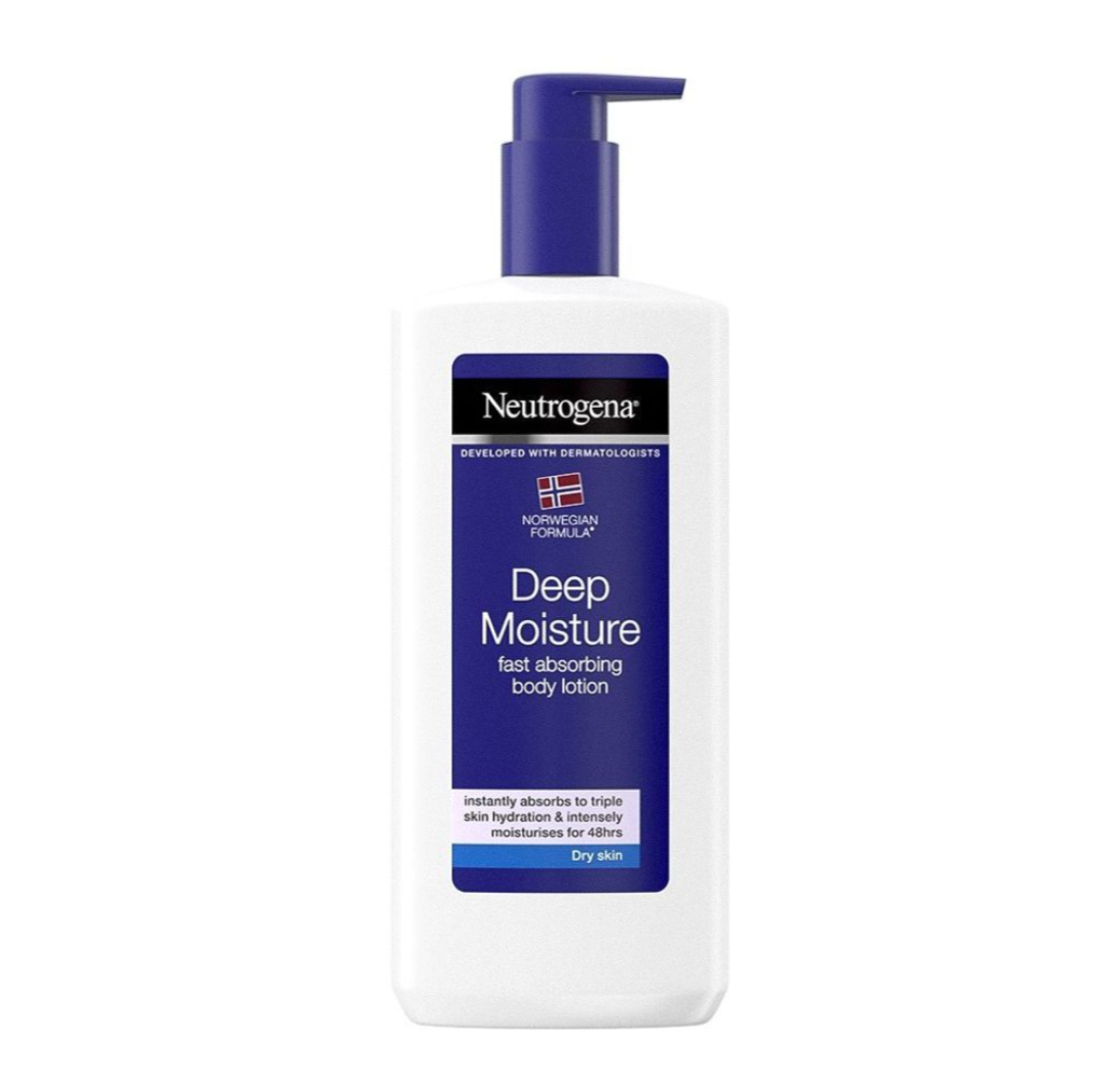 Neutrogena Deep Moisture Dry Body Lotion, Fast Absorbing Body Lotion For Dry Skin, 250ml