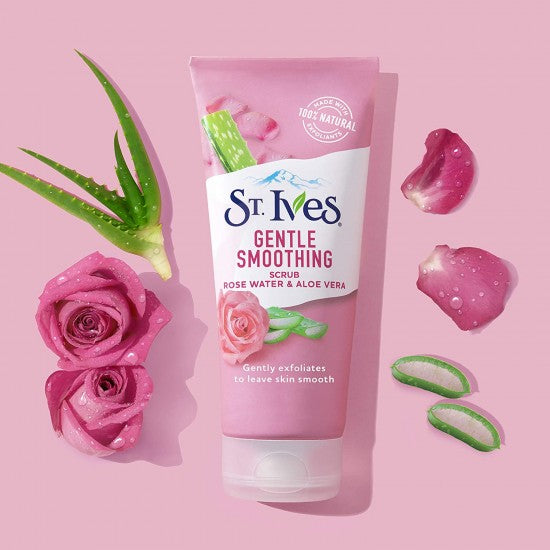 Stives Face Scrub Gentle Smoothing Rose Water Aloe Vera 170Ml