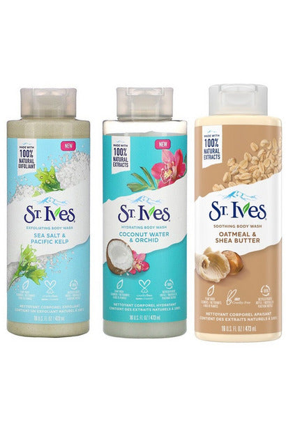 St. Ives Body Wash Sea Salt & Pacific Kelp Exfoliating - 473ml