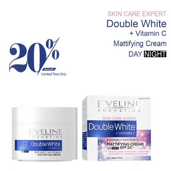 Eveline Double Whitening Mattifying Cream 50ml