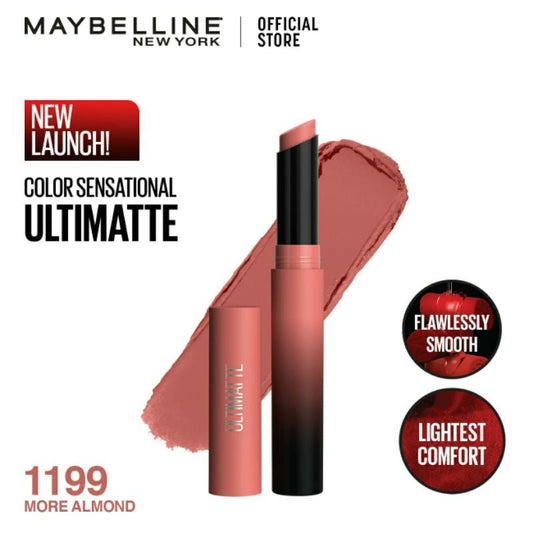 Maybelline New York Color Sensational Ultimatte Slim Lipstick 1199 More Almond