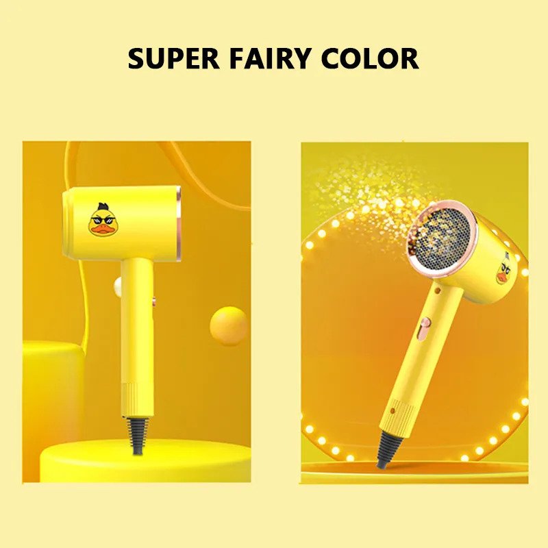 Xiaohuangya – Hair Dryer with 360 Degree Nozzle & 2 Heat Setting (Cold, Warm, Hot wind) – Model: DHY-JSQ1