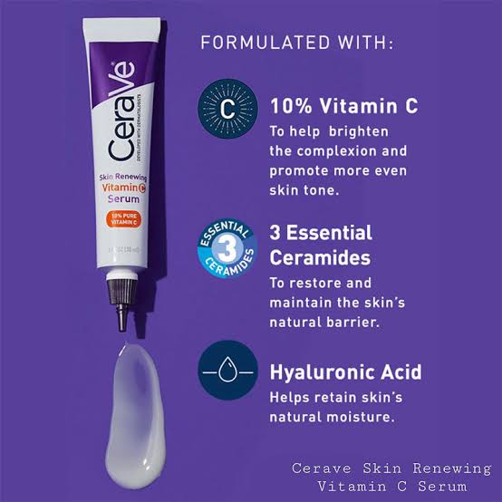 Cerave Skin Renewing Vitamin C Serum WITH 10% PURE VITAMIN C