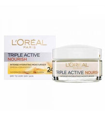 L’Oreal Paris Triple Active Day 24H Nourish Moisturiser For Dry Skin