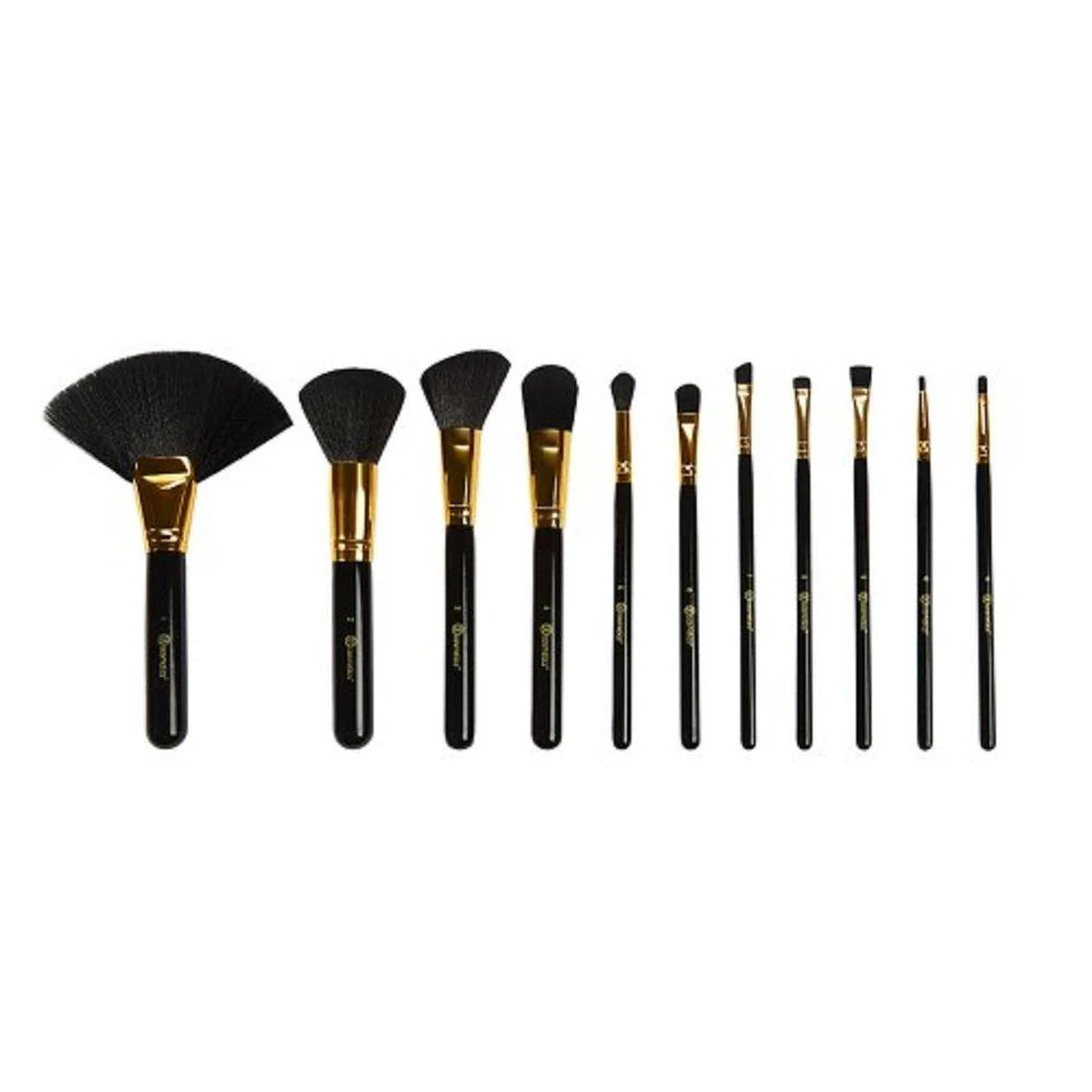 BH Cosmetics Dot Collection 11 Pcs Brush Set - Black