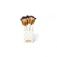 BH Cosmetics White Studded Elegance - 12 Piece Brush Set