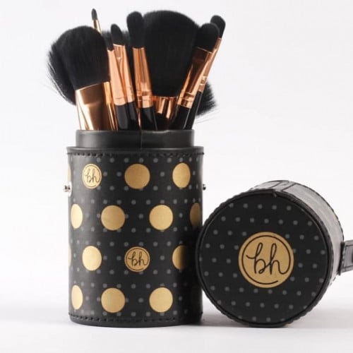 BH Cosmetics Dot Collection 11 Pcs Brush Set - Black